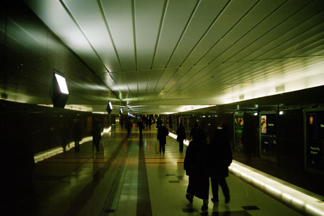 Das unterirdische Transitsystem von Toronto. Fast alle größeren Gebäude sind unterirdisch miteinander verbunden.