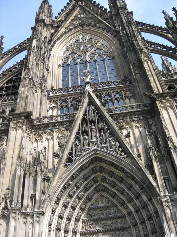 Gothic decorations in the roof of Cologne Cathedral