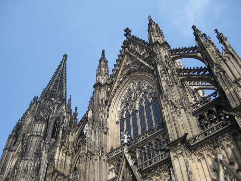 Gothic decorations in the roof of Cologne Cathedral