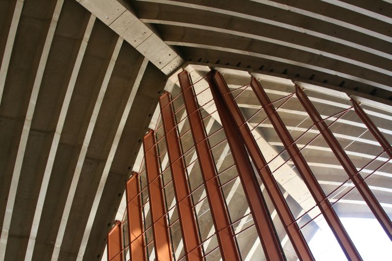 Inside roof structure of Sydney Opera House