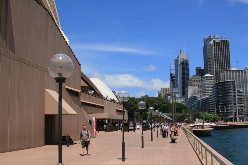 Promenade neben dem Opernhaus Sydney