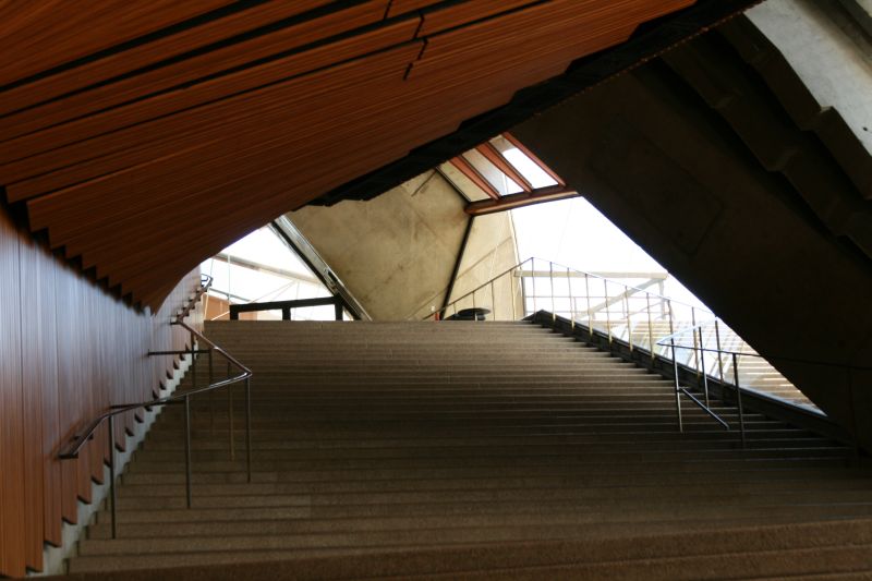 Treppenaufgang im Opernhaus Sydney