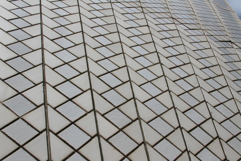 Close-up of the Sydney Opera House roof tiles