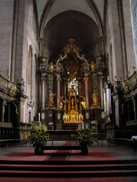 Altar from Johann Balthasar Neumann in the Worms cathedral