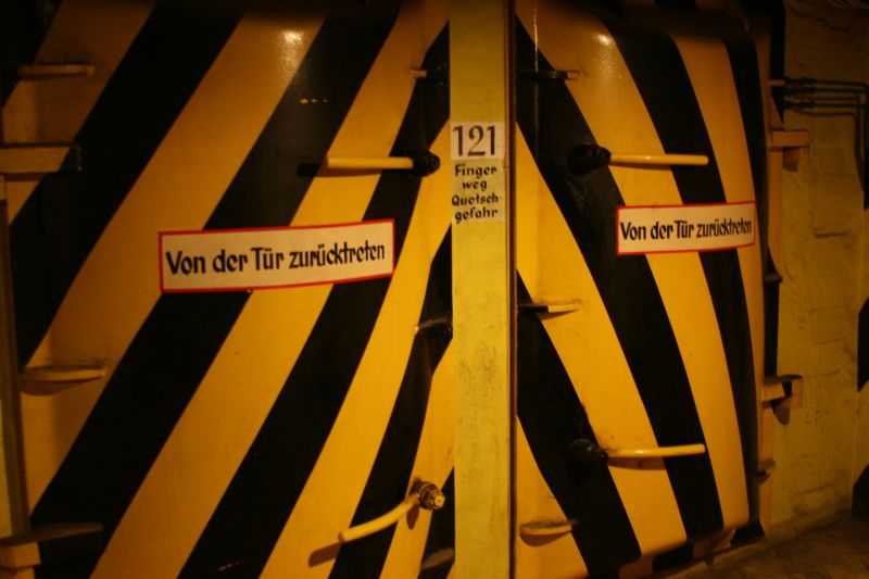 Automatic main doors to the bunker below Hamburg main train station