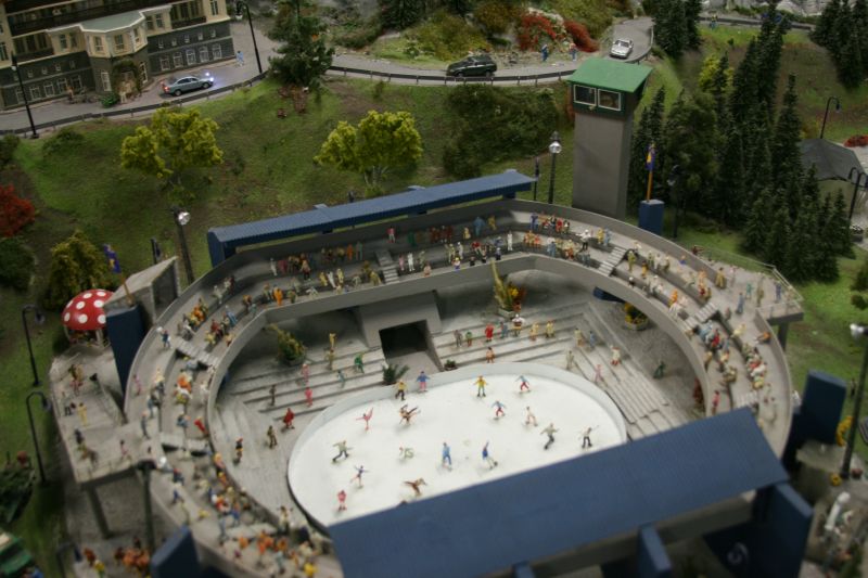 Ice skating arena