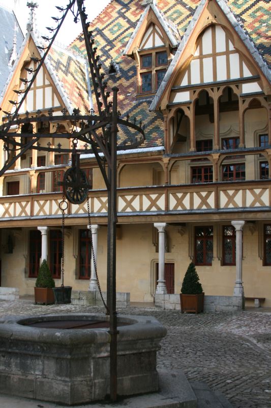 Inner courtyard of the Hospices de Beaune