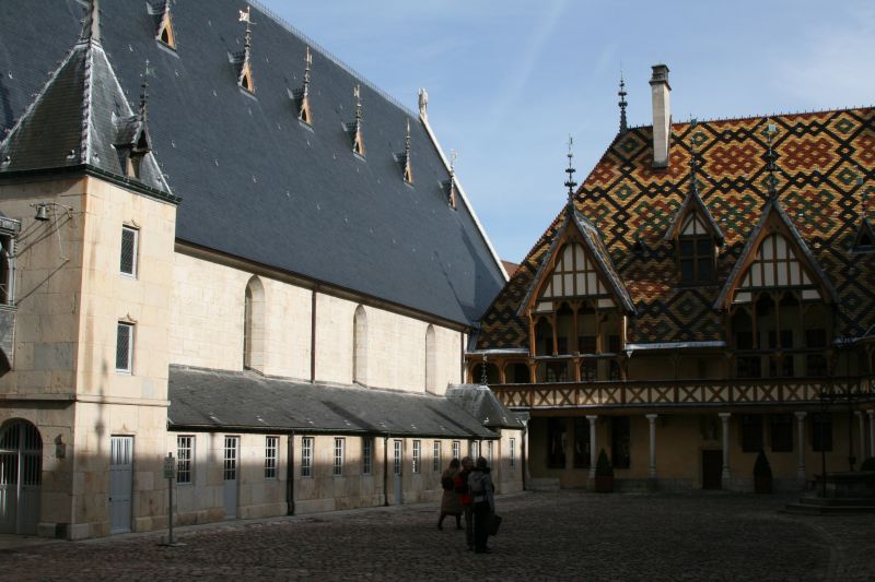 Inner courtyard of the Hospices de Beaune