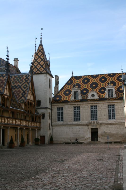 Inner courtyard of the Hospices de Beaune