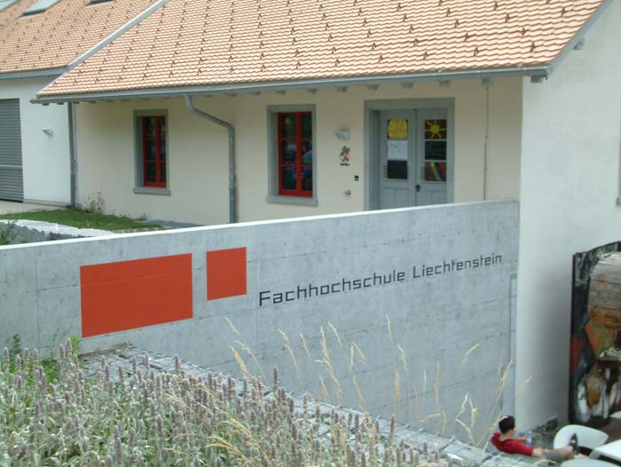 Das Logo der Hochschule Liechtenstein.