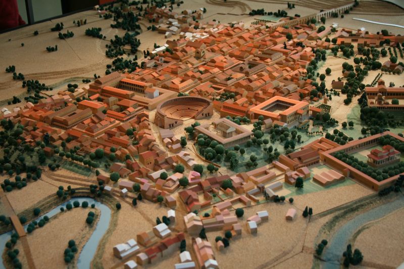 Wooden model of Augusta Raurica