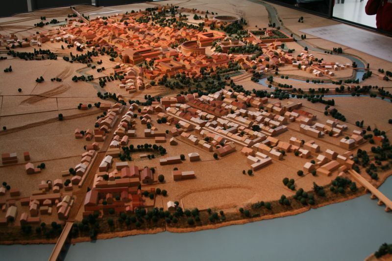 Wooden model of Augusta Raurica