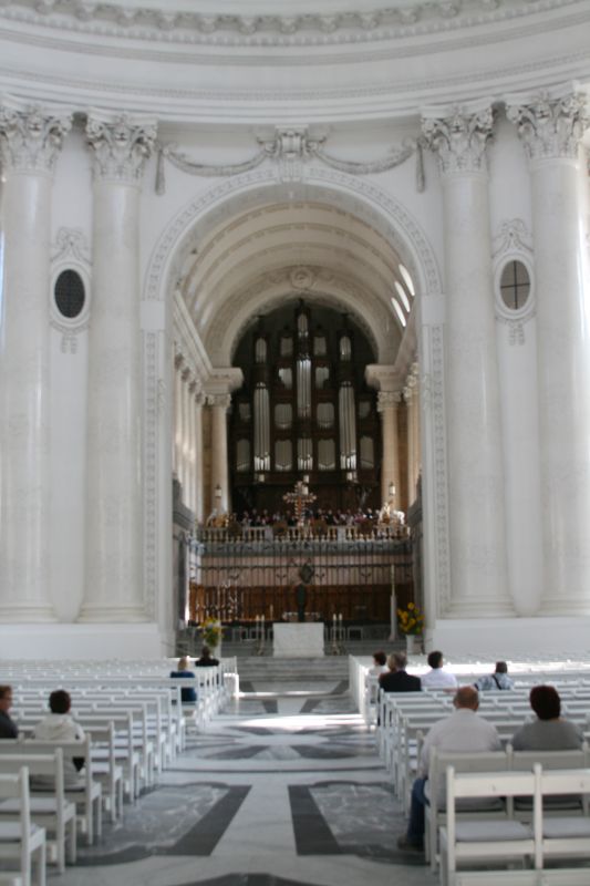 Main altar of St. Blasien cathedral& with the huge organ