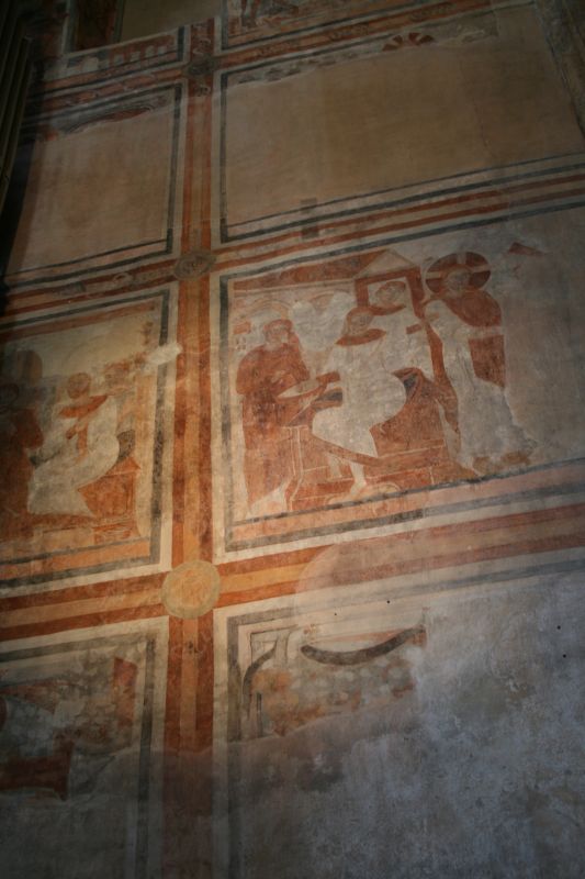 Romanesque frescoes and stuccoes