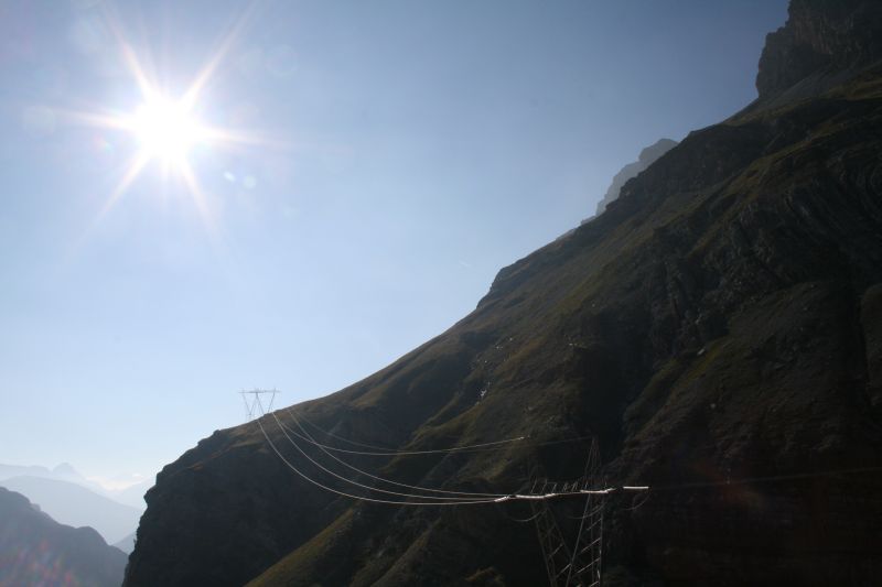 Power lines along Passo Stelvio