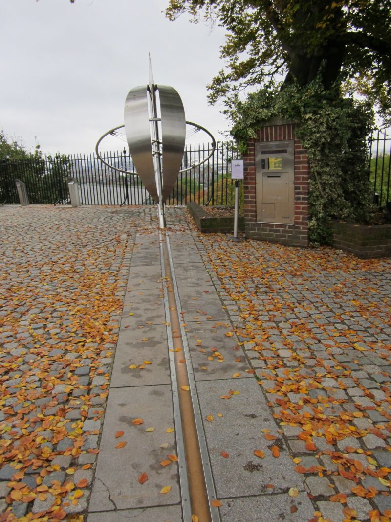 Nullmeridian im Royal Observatory in Greenwich