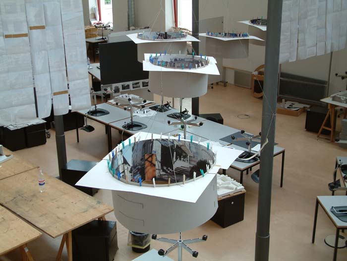 Arbeiten von künftigen Architekten der Hochschule Liechtenstein