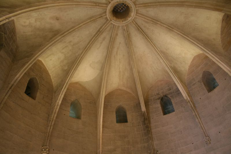 Deckengewölbe in der Eingangshalle des Tour de Constance