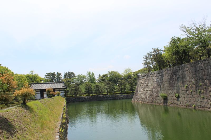 Inner moat and wall of Nijō Castle