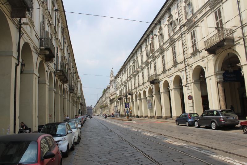 Streets in the old town of Turin