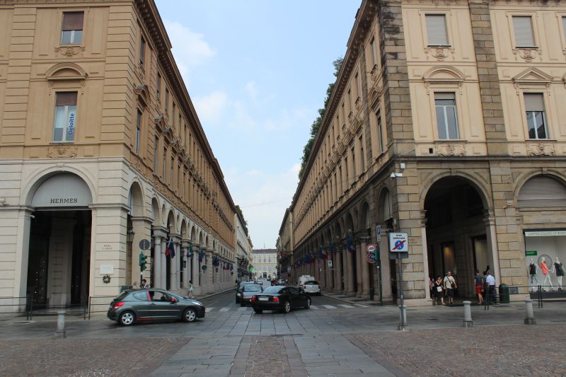 Streets in the old town of Turin