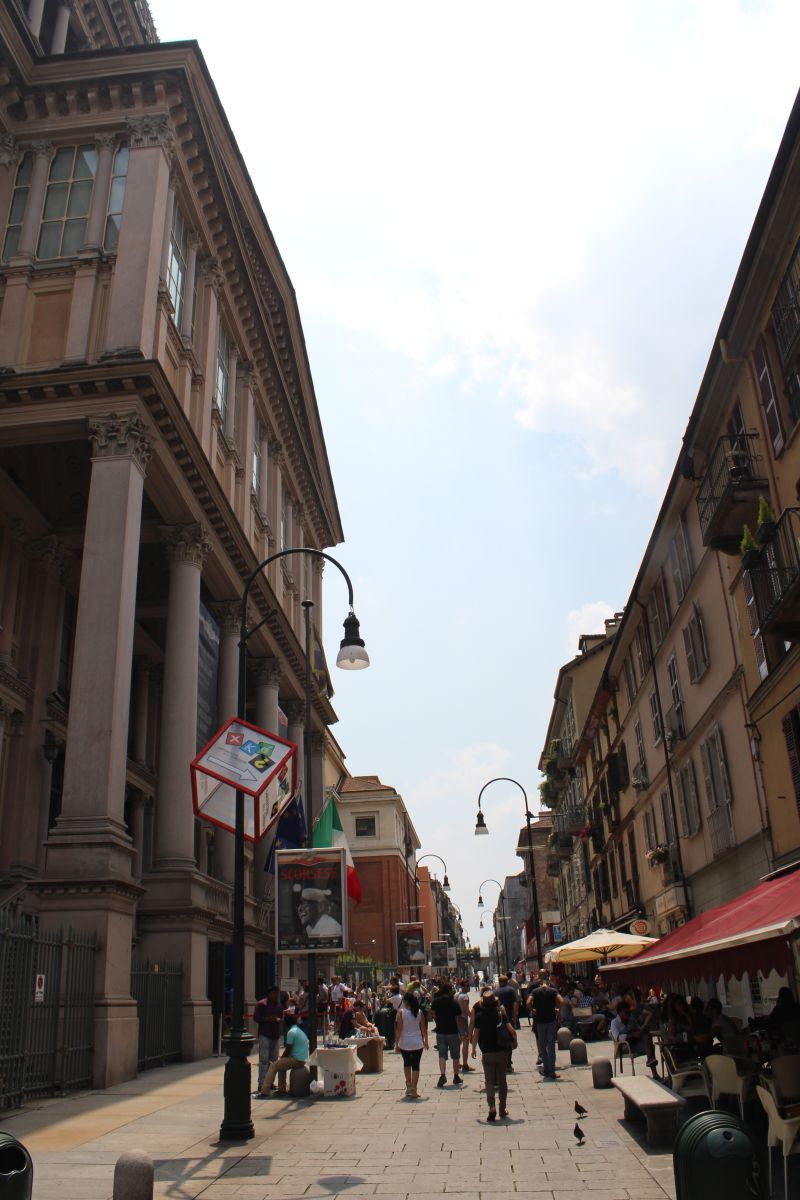 Streets in the old town of Turin