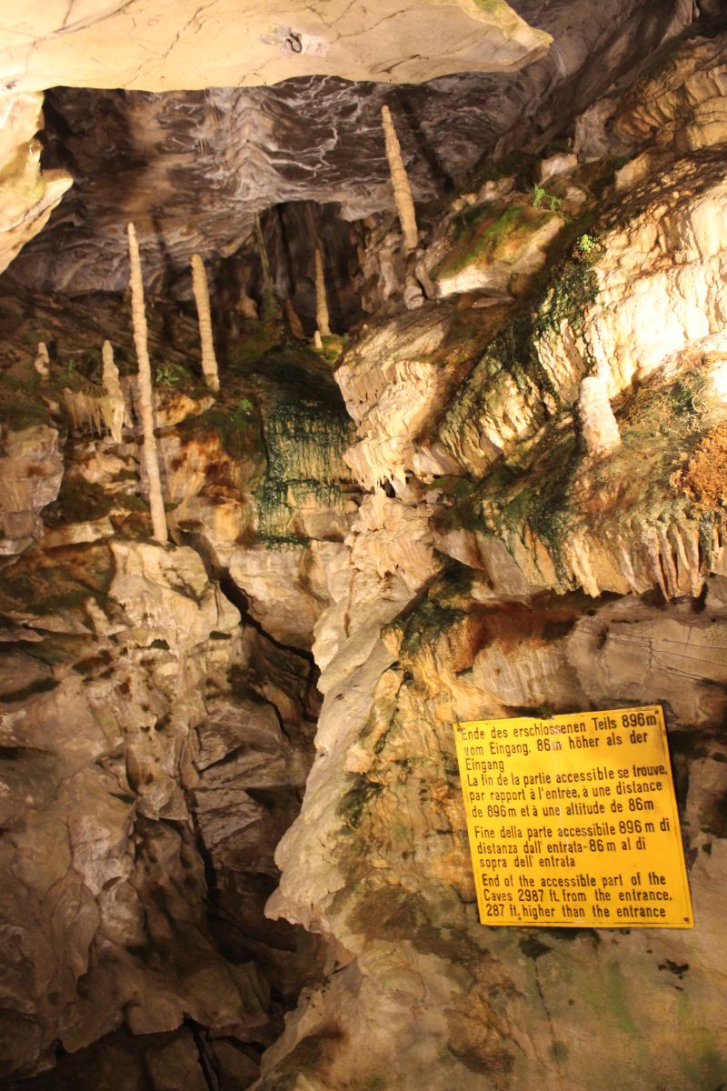 End of the accessible part of the cave - 2987 ft. from the entrance
