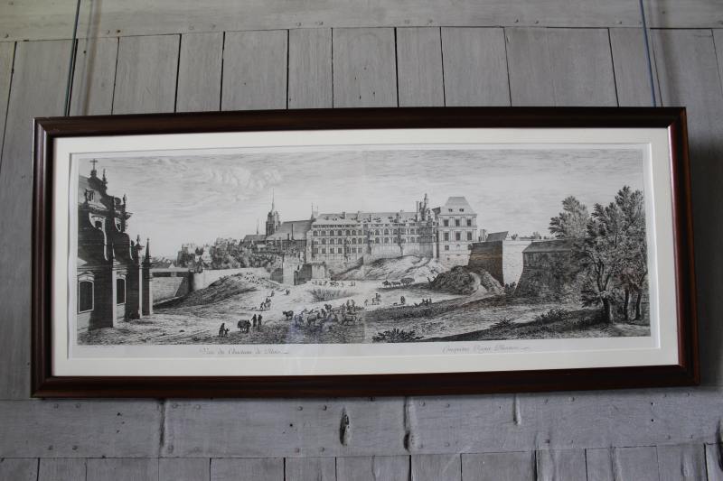 Old picture of the Royal Castle of Blois