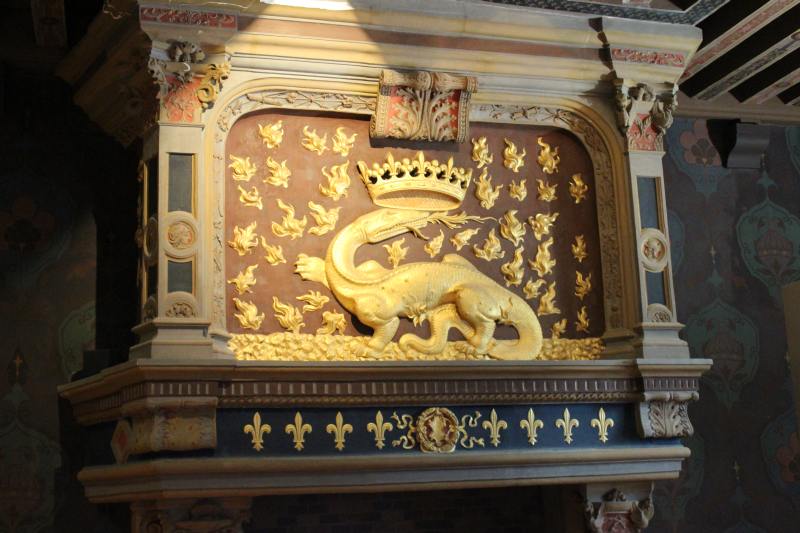 Der Salamander war das persönliche Wappentier König Franz I.