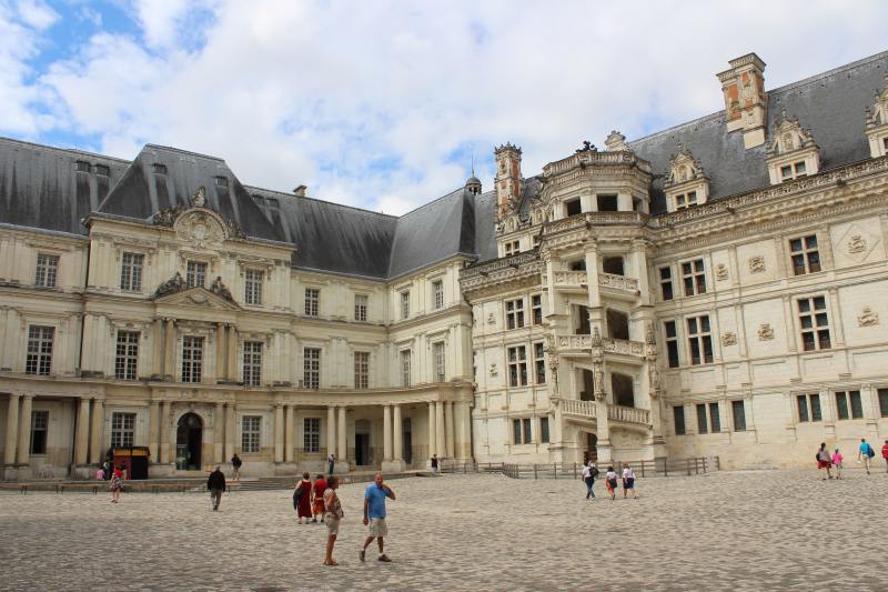 Inner courtyard of Blois Royal Palace