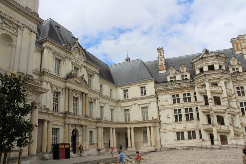 Inner courtyard of Blois Royal Palace