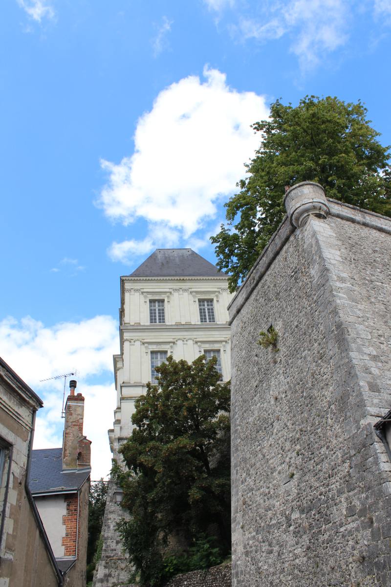 View from below Blois Royal Palace