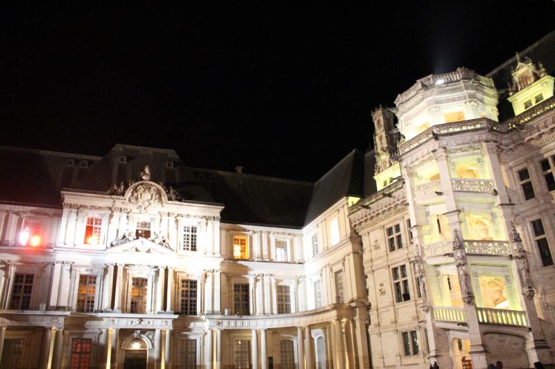 Inner courtyard of Blois Royal Palace