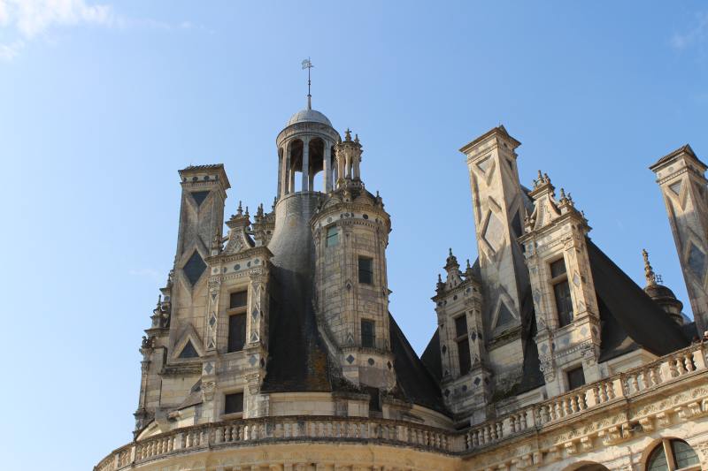 Unique roof landscape on the Corps de Logis of the palace