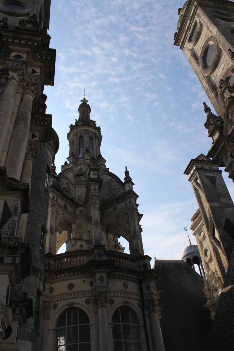 Roof of the Donjon and top of the double helix staircase