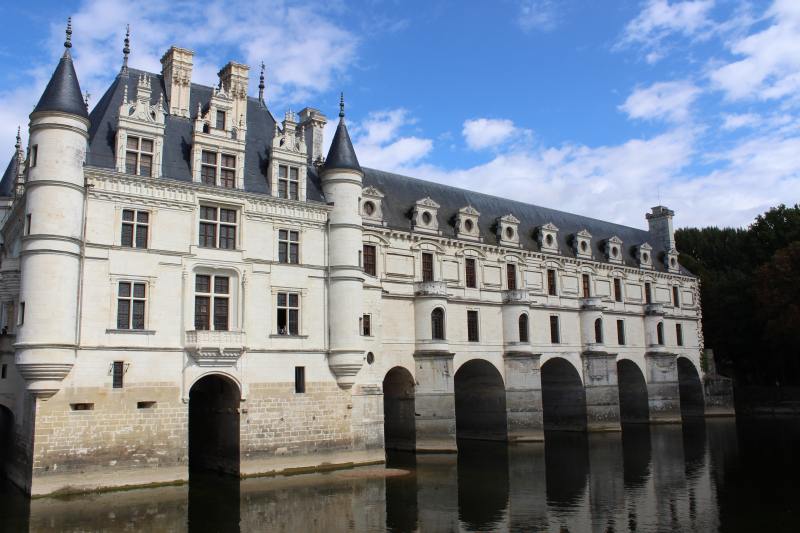 The Château de Chenonceau, situated on the Cher River
