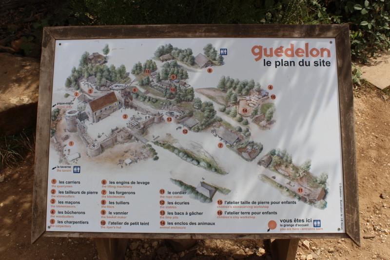 Site plan of Guédelon