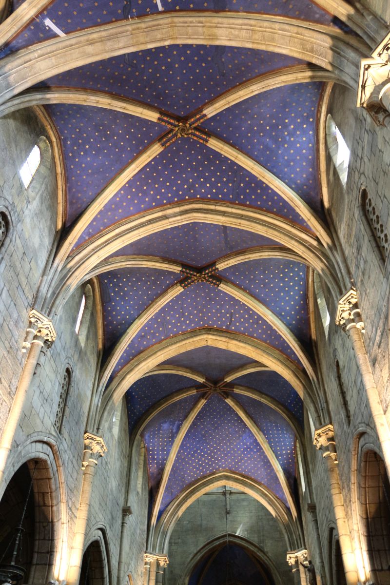 Sternenhimmel im Deckengewölbe der Kollegiatkirche Neuenburg (Collégiale de Neuchâtel)