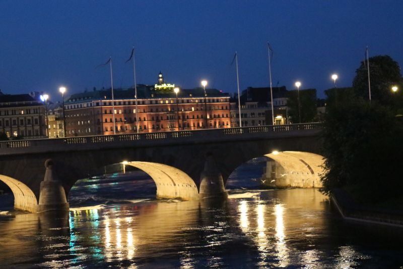 Grand Hotel Stockholm and the Strömbron bridge