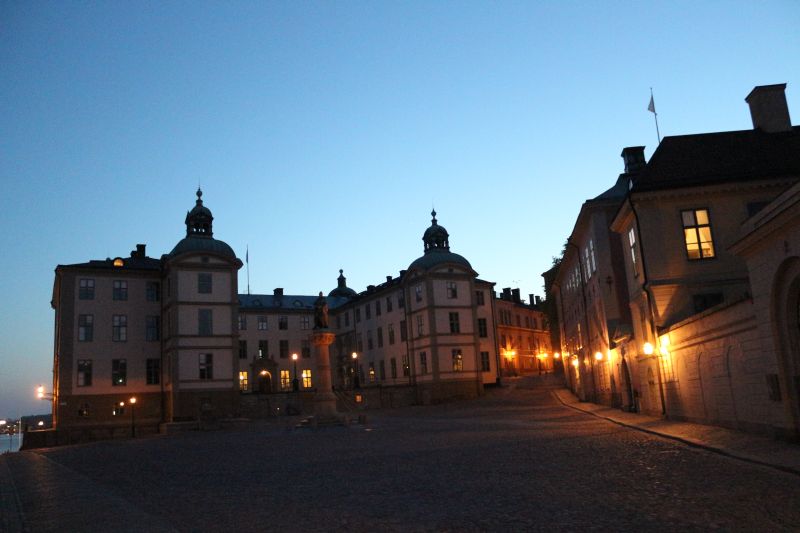 Riddarholmen in der Abenddämmerung