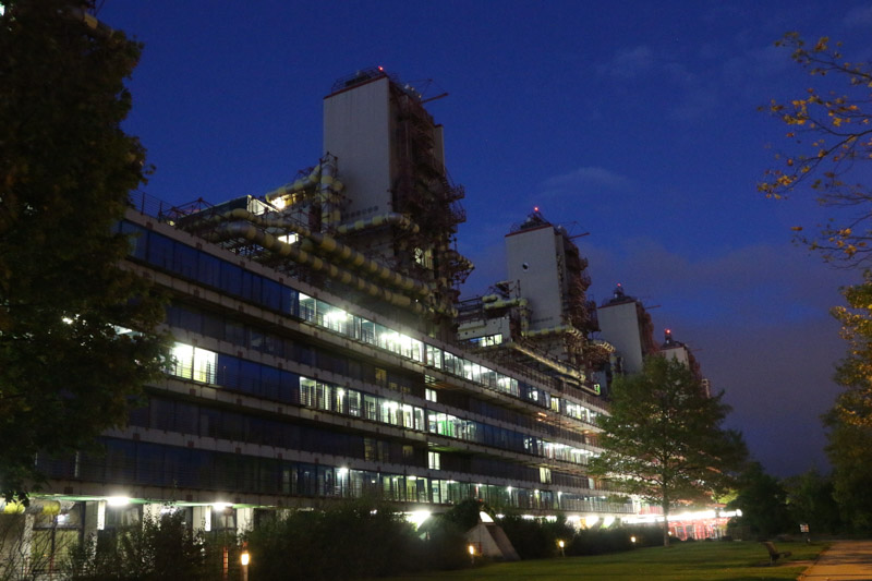 University Hospital RWTH Aachen at night