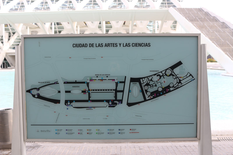 Overview plan of the Ciudad de las Artes y de las Ciencias