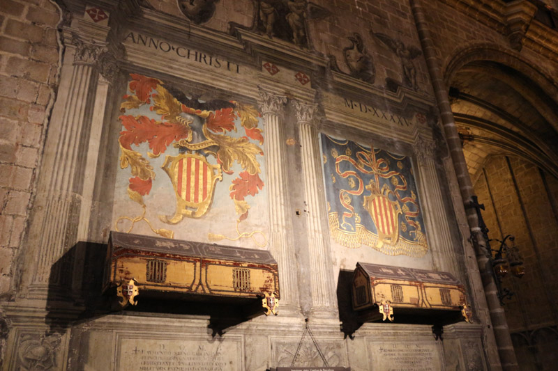 Interior of the gothic Barcelona Cathedral