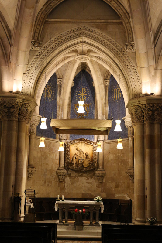 The crypt below the basilica