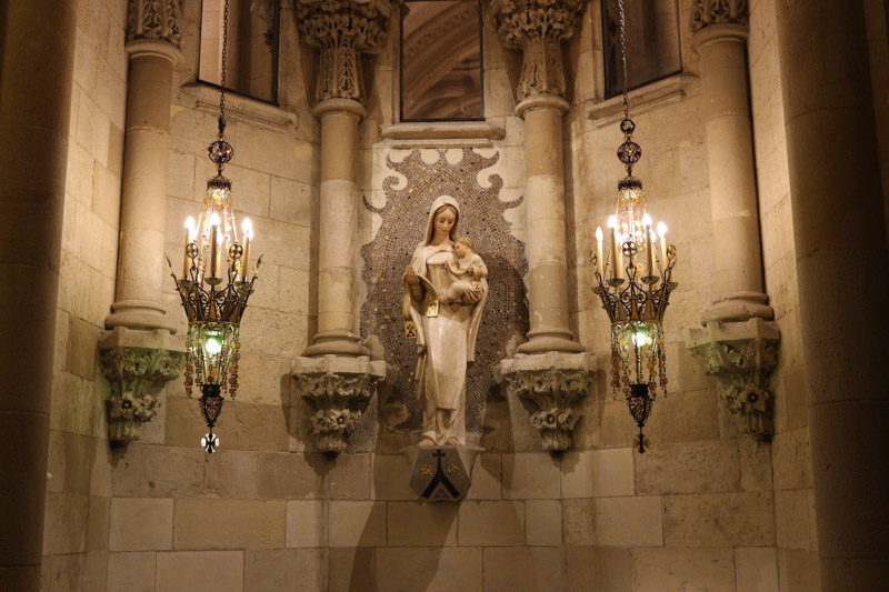 The crypt below the basilica