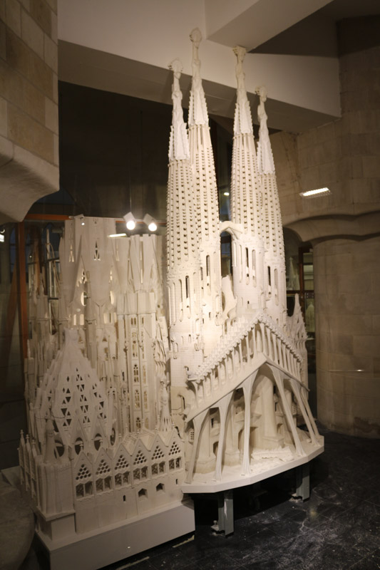 Museum under the basilica showing various architectural models