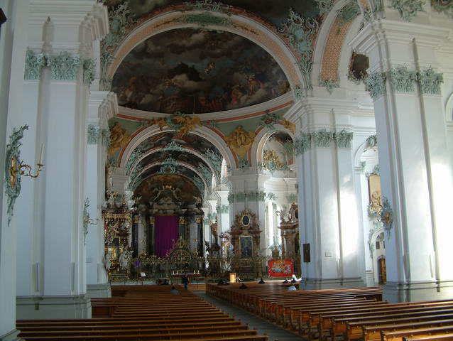 Innenraum der Kathedrale von St.Gallen
