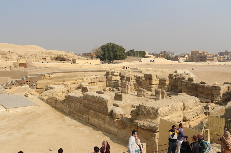 Ruins of temples around the Great Sphinx of Giza