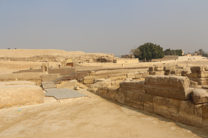 Ruins of temples around the Great Sphinx of Giza