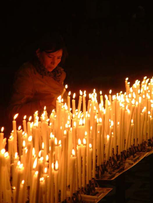 Candles in the Duomo di Milano